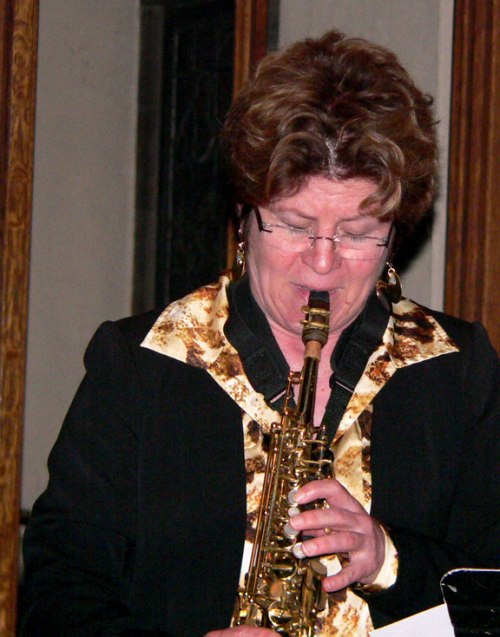 Lynne Riley on Alto Sax